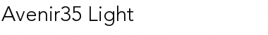 Download Avenir35-Light Light Font Title Preview