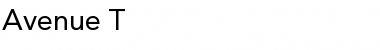 Download Avenue T. Normal Font Title Preview