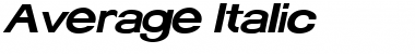 Download Average Italic Font Title Preview