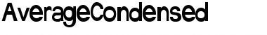 Download AverageCondensed Regular Font Title Preview