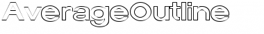 Download AverageOutline Regular Font Title Preview