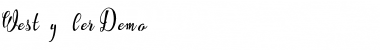Download Westyler Demo Font Title Preview