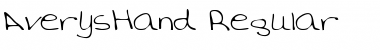Download AverysHand Regular Font Title Preview