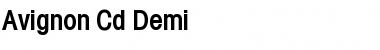 Download Avignon-Cd Demi Font Title Preview