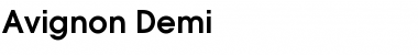 Download Avignon Demi Font Title Preview