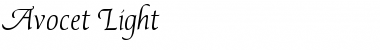 Download AvocetLight Regular Font Title Preview