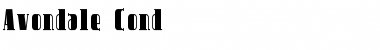 Download Avondale Cond Regular Font Title Preview
