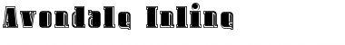 Download Avondale Inline Regular Font Title Preview