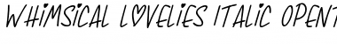 Download Whimsical Lovelies Italic Font Title Preview