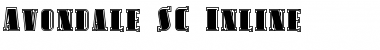 Download Avondale SC Inline Regular Font Title Preview
