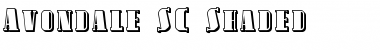 Download Avondale SC Shaded Regular Font Title Preview
