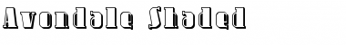 Download Avondale Shaded Regular Font Title Preview