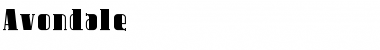 Download Avondale Regular Font Title Preview