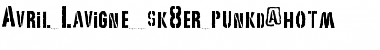 Download Avril Lavigne (sk8er_punkd@hotm Regular Font Title Preview