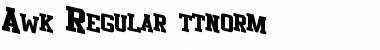 Download Awk Regular Font Title Preview