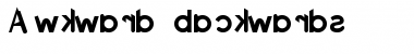 Download Awkward backwards Regular Font Title Preview