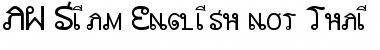 Download AW_Siam  English not Thai Regular Font Title Preview