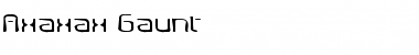 Download Axaxax Gaunt Regular Font Title Preview