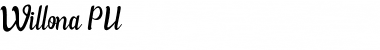Download Willona - PU Regular Font Title Preview