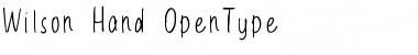Download Wilson Hand Regular Font Title Preview