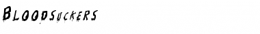 Download Bloodsuckers Regular Font Title Preview