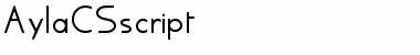 Download AylaCSscript Regular Font Title Preview