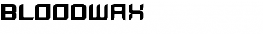 Download BloodWax Medium Font Title Preview