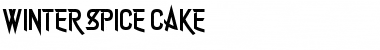 Download Winter Spice Cake Regular Font Title Preview
