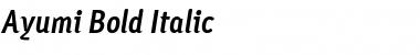 Download Ayumi Bold Italic Font Title Preview