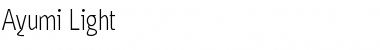 Download Ayumi Light Regular Font Title Preview