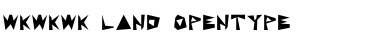 Download WKWKWK LAND Regular Font Title Preview
