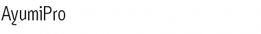 Download Ayumi Pro Regular Font Title Preview