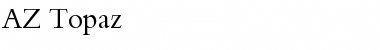Download AZ Topaz Regular Font Title Preview