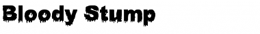 Download Bloody Stump Regular Font Title Preview