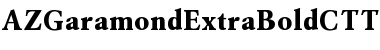 Download AZGaramondExtraBoldCTT Regular Font Title Preview