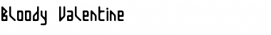 Download Bloody Valentine Regular Font Title Preview