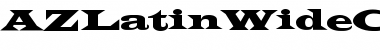 Download AZLatinWideCTT Regular Font Title Preview