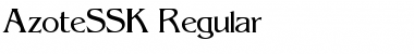 Download AzoteSSK Regular Font Title Preview