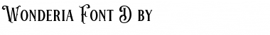 Download Wonderia Regular Font Title Preview