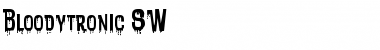 Download Bloodytronic SW Font Title Preview
