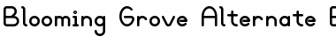 Download BloomingGroveAltBold Bold Font Title Preview