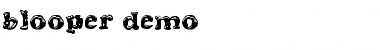 Download Blooper Demo Font Title Preview