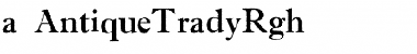 Download a_AntiqueTradyRgh Regular Font