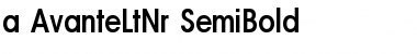 Download a_AvanteLtNr SemiBold Font