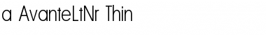 Download a_AvanteLtNr Thin Font