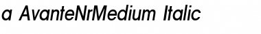 Download a_AvanteNrMedium Italic Font