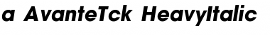 Download a_AvanteTck HeavyItalic Font