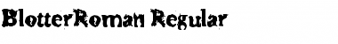 Download BlotterRoman Regular Font Title Preview