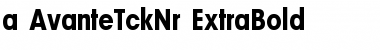 Download a_AvanteTckNr ExtraBold Font