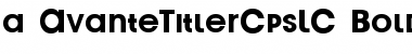 Download a_AvanteTitlerCpsLC Bold Font